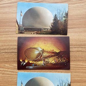 THREE VINTAGE POST CARDS FROM TELESTAR SITE